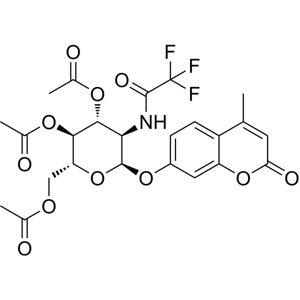 4-Methylumbelliferyl 3,4,6-tri-O-acetyl-2-deoxy-2-trifluoroacetamido-α-D-glucopyranoside 137686-92-1
